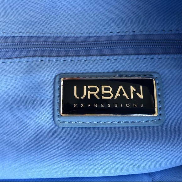 Urban Expressions Barbuda Cotton Hobo Shoulder Bag, Sky Blue, NWT - Picture 7 of 10